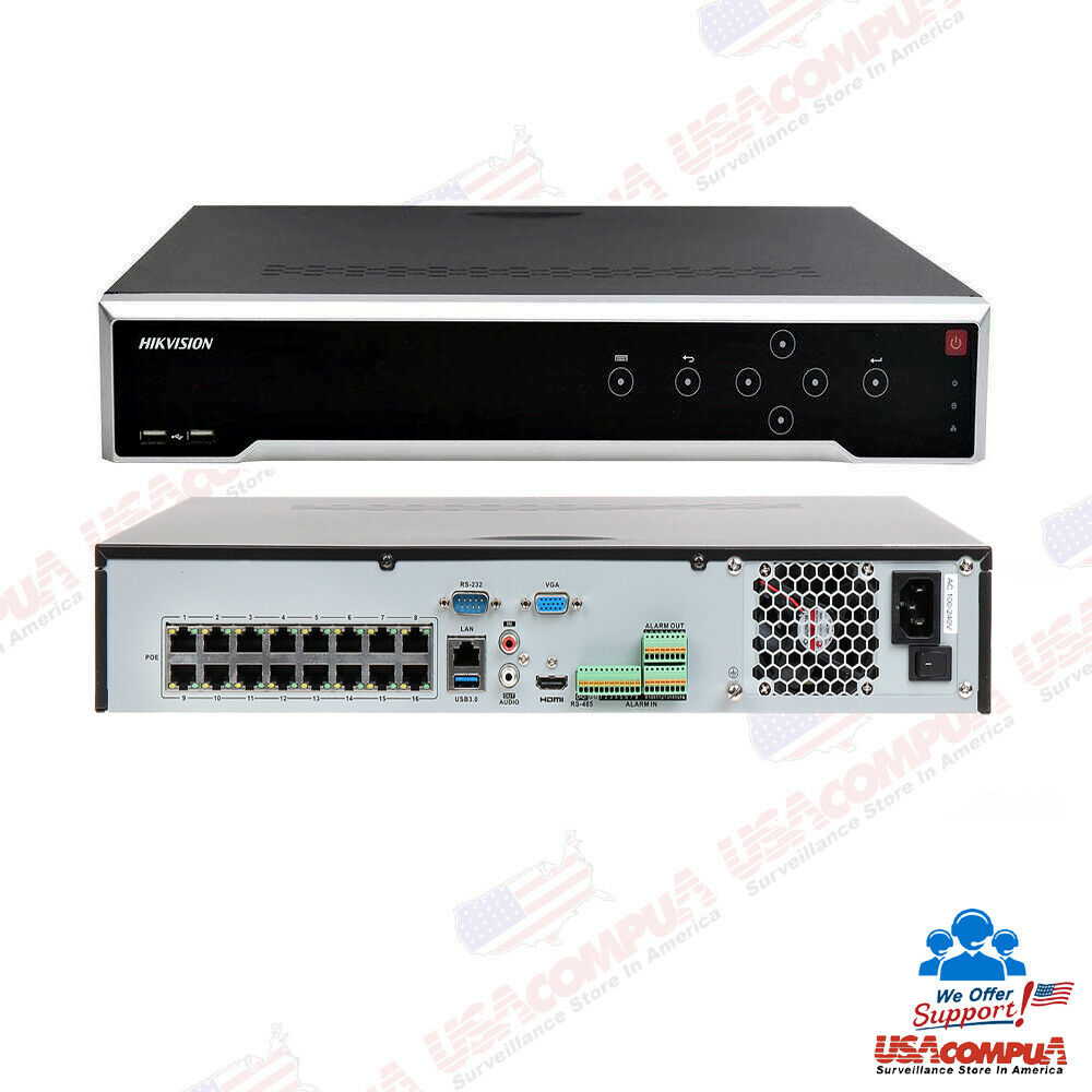 Hikvision 32CH Security System NVR KIT 32 PoE Dome IP Camera 4MP W/8TB HDD