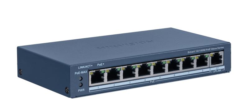 Hikvision DS-3E1309P-EI/M 8 Port Smart PoE Switch with 110W Budget & Long Range