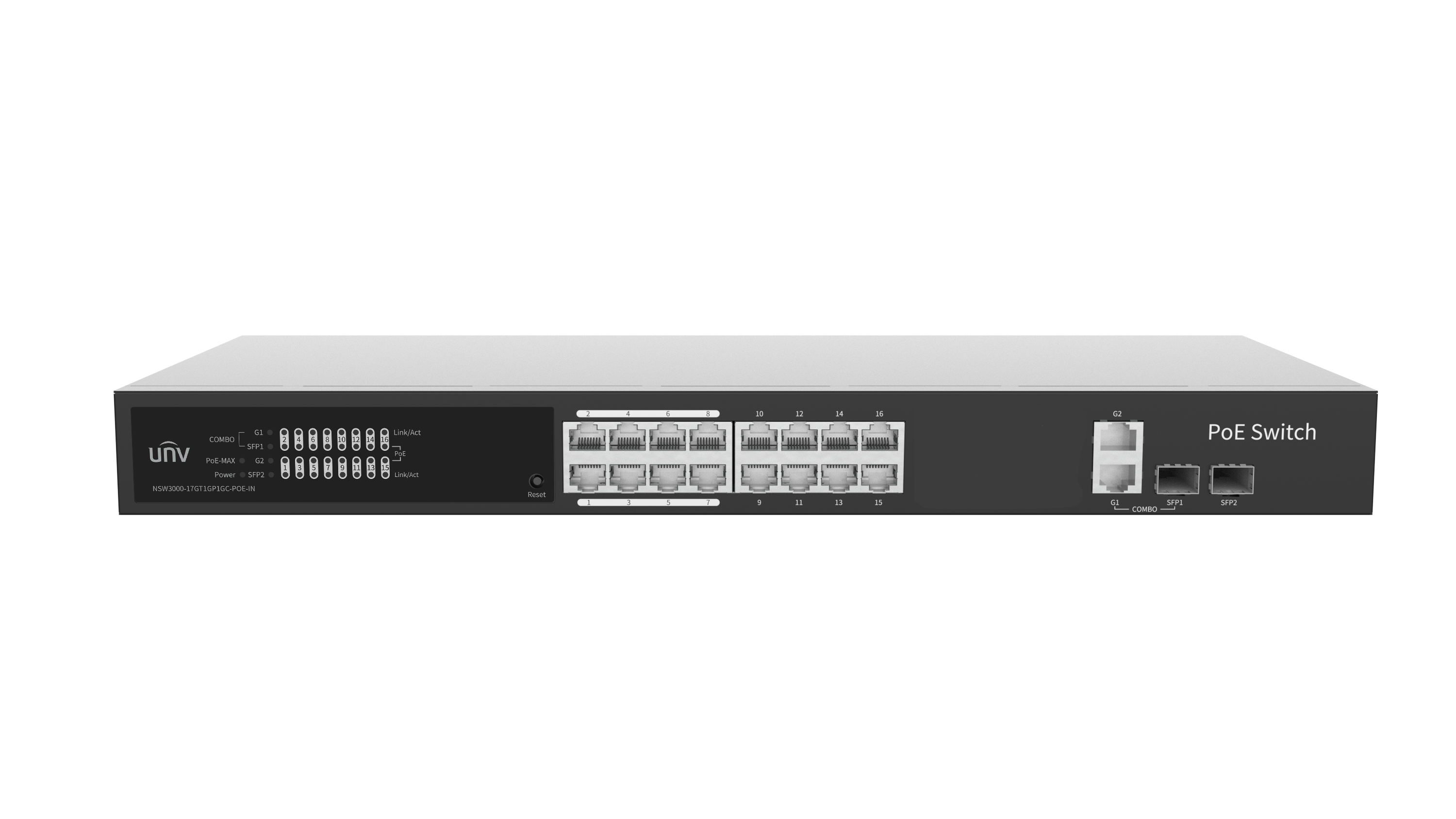 NSW3000-17GT1GP1GC-POE-IN 16CH POE SWITCH Uniview