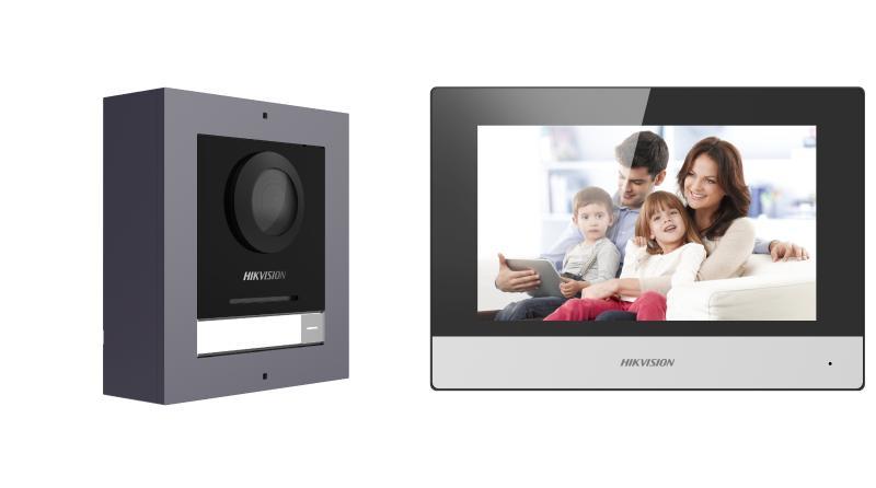 Hikvision DS-KIS602(B) IP Video Intercom Kit – 2MP Door Station & 7” Touch Screen