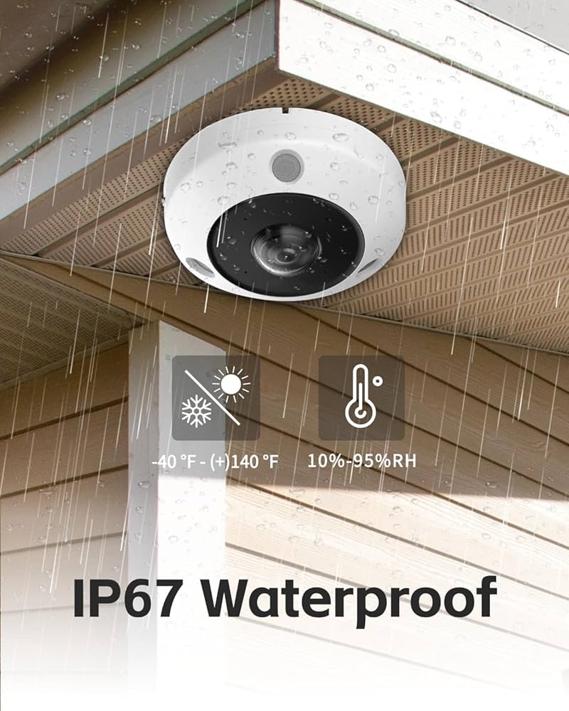 Hikvision DS-2CD6365G1-IVS 6MP DeepinView IR Fisheye Camera