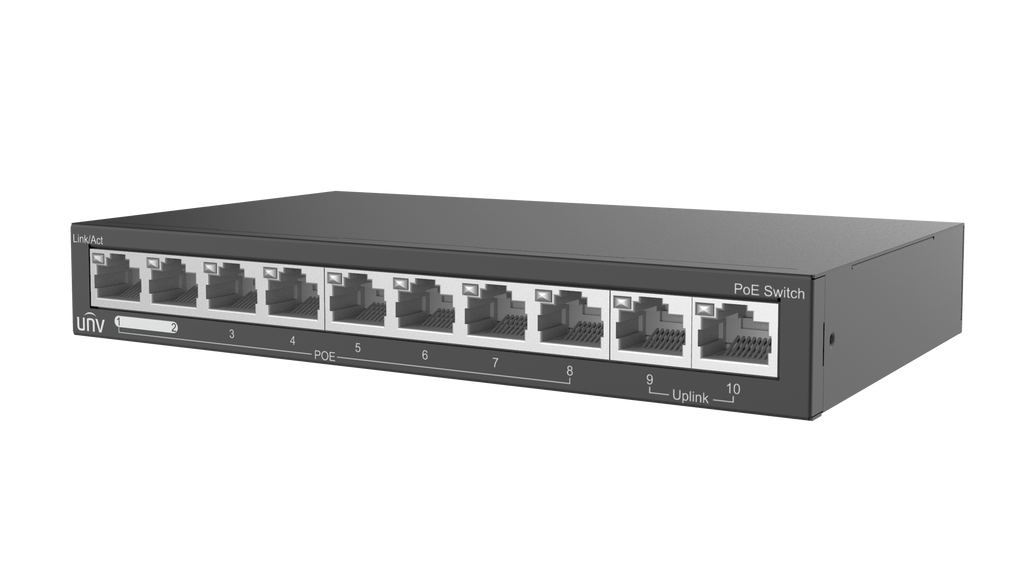NSW2020-10T-POE-IN, 8CH POE ETHERNET SWITCH UNIVIEW