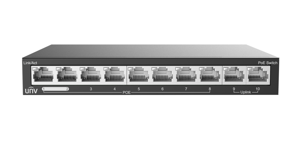 NSW2020-10T-POE-IN, 8CH POE ETHERNET SWITCH UNIVIEW
