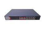 Hikvision DS-3E1318P-EI/M 16-Port Smart PoE Switch with 130W Budget for IP Cam