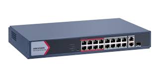 Hikvision DS-3E1318P-EI/M 16-Port Smart PoE Switch with 130W Budget for IP Cam
