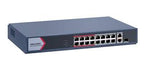 Hikvision DS-3E1318P-EI/M 16-Port Smart PoE Switch with 130W Budget for IP Cam