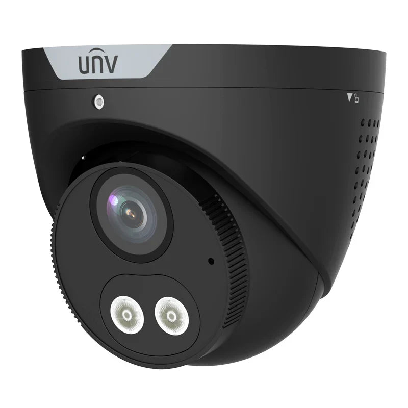 Uniview IPC3614SB-ADF28KMC-I0 BLACK 4MP Tri-Guard Fixed Dual-light Turret Network Camera